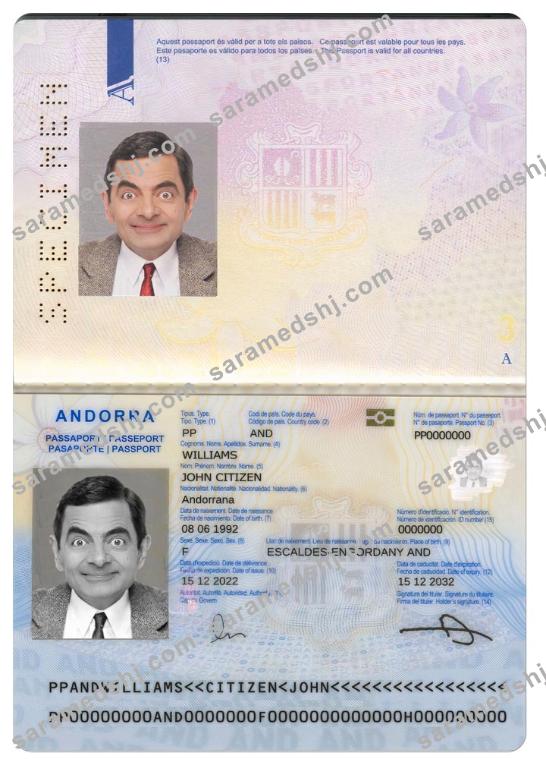 ANDORRA passport